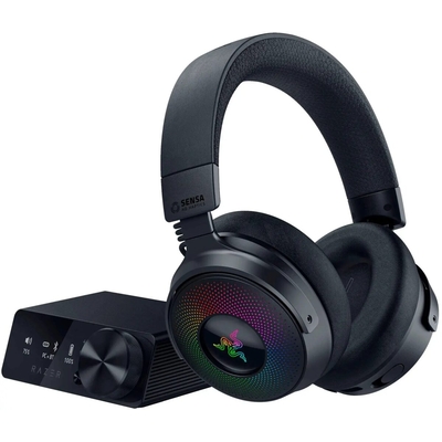 Product Headset Gaming Razer KRAKEN V4 Pro - Wireless 7.1 RGB - Sound Card - Haptic Feedback - PC/PS5/PS4 base image