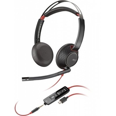 Product Headset Poly Blackwire 5220 St Usb-C 3.5mm 8x231aa base image