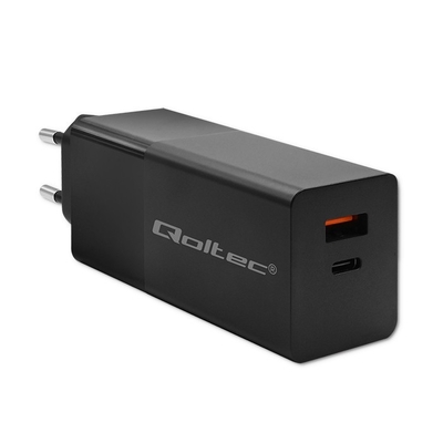 Product Φορτιστής Πρίζας Qoltec Gan Power Pro 1xusb C, 1xusb, 100w base image