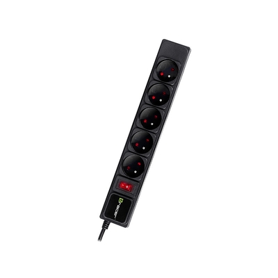Product Πολύπριζο Tracer Powergear 3,0m Black 5 Sockets base image