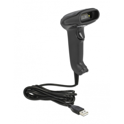 Product Barcode Scanner Delock USB 1D & 2D 90557, με καλώδιο σύνδεσης, μαύρο base image