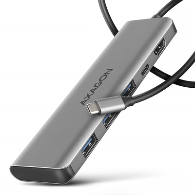 Product USB Hub Axagon Hmc-5h Usb 5in1 5gb Ps, 3xusb, Hdmi, Pd100w base image