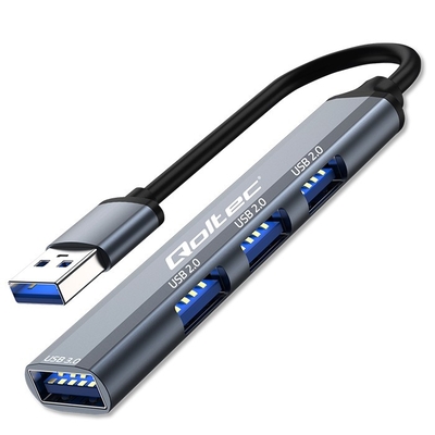 Product USB Hub Qoltec USB 3.0 4in1, USB 3.0, 3x USB 2 base image