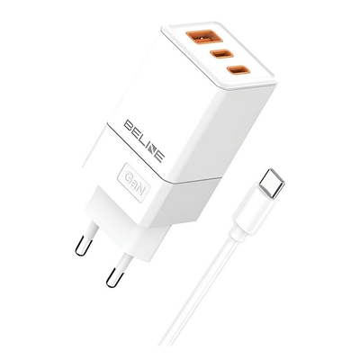 Product Φορτιστής Πρίζας Beline 65w Gan 2xusb-C +Usb-A + Usb-C Cable base image