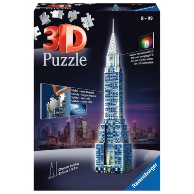 Product Παζλ 3d Buildings At Night Chrystler Skyscraper base image