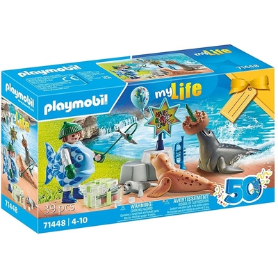 Product Φιγούρα Playmobil Keeper With Animals base image