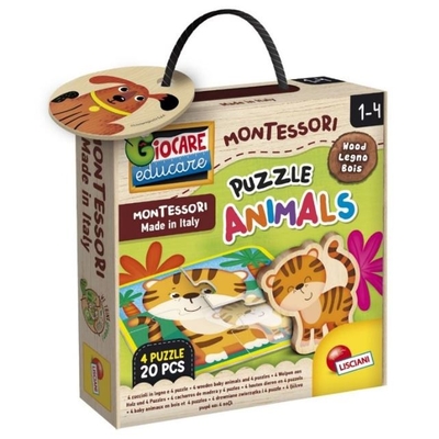Product Παζλ Montessori Wooden With Animals base image