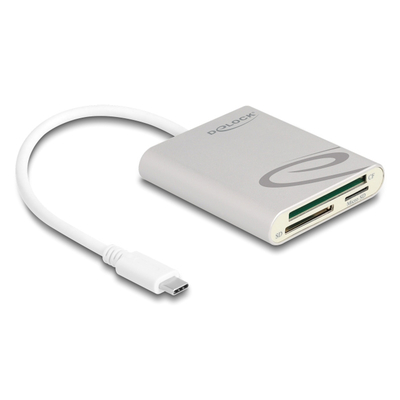 Product Card Reader Delock 91005 για micro SD/SD/CF, USB-C 5Gbps, γκρι base image
