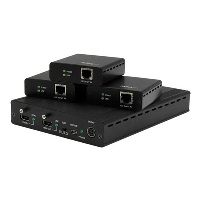 Product HDMI Extender StarTech 3 Port HDBaseT Kit with 3 Receivers - 1x3 HDMI over CAT5 Splitter - Up to 4K - for Video/Audio base image