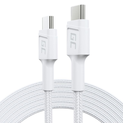 Product Καλώδιο Green Cell Powerstream Usb-C To Usb-C 2m Pd 60w Qc 3.0 White base image
