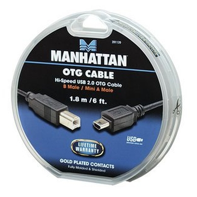 Product Καλώδιο USB Manhattan Mini-USB A σε USB B OTG M/M 1.8m base image