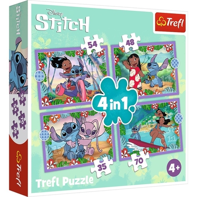 Product Παζλ 4in1 Crazy Day Lilo And Stitch base image