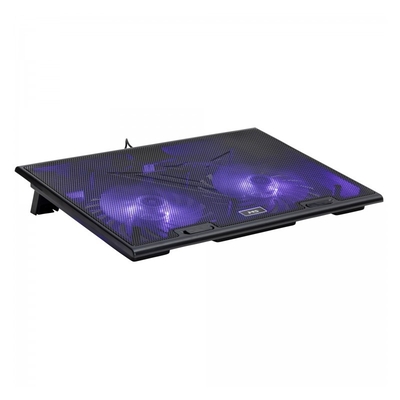 Product Βάση Laptop MS COOL D10 5 Black LED 2X USB base image