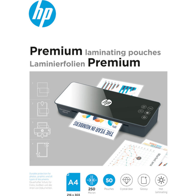 Product Φύλλα Πλαστικοποίησης HP 9125 Premium για Α4 – 250 microns – 50 τμχ base image