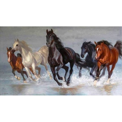 Product Παιδικές Χειροτεχνίες Norimpex Diamond Mosaic - Horses 40x80 cm base image