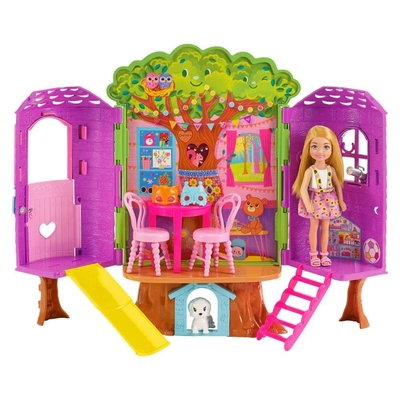 Product Κούκλα Mattel Barbie Chelsea Treehouse + accessories base image
