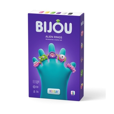 Product Παιχνίδι Κατασκευής Tm Toys Plastic Mass Hey Clay Bijou Alien Rings base image