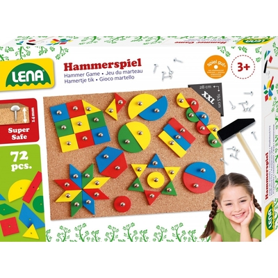 Product Παιδικές Χειροτεχνίες Lena Hammer & Nail Set geometric figures base image