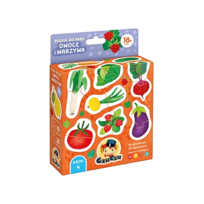 Product Παζλ Czuczu Jigsaw Paired - Fruits And Vegetables base image