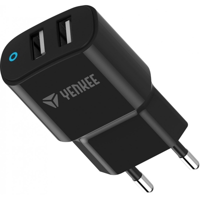 Product Φορτιστής Πρίζας Yenkee 2 X Usb A 12w 2.4a base image