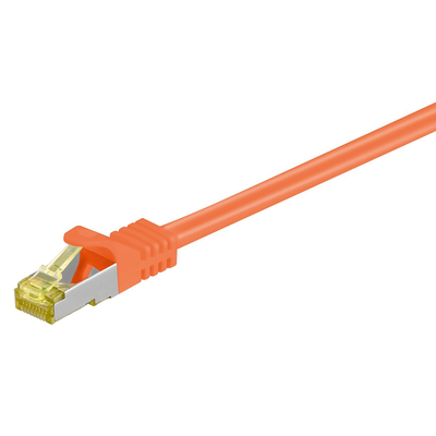 Product Καλώδιο Δικτύου Goobay S/FTP CAT 7 91570, AWG 26/7, copper, 0.25m, πορτοκαλί base image