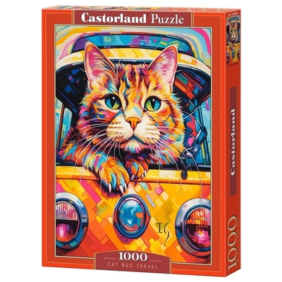 Product Παζλ 1000 Κομμάτια Cat Bus Travel base image