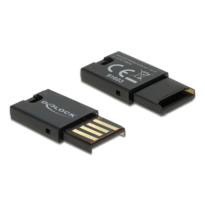 Product Card Reader Delock USB 91603 για κάρτες μνήμης micro SD, μαύρο base image