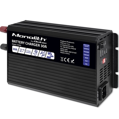 Product Φορτιστής Μπαταρίας Qoltec for LiFePO4 AGM GEL SLA batteries, 30A base image