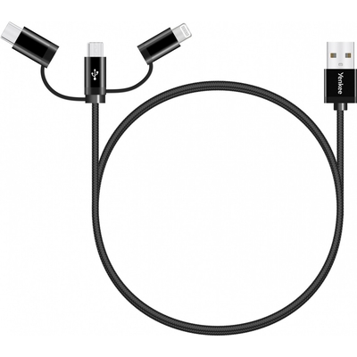 Product Καλώδιο USB Yenkee USB A-USB C 3w1 1m base image