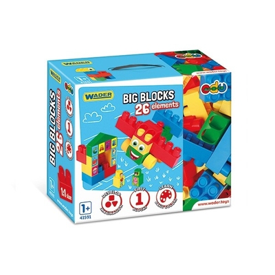 Product Παιχνίδι Κατασκευής Wader Blocks Big Blocks 26 Elements base image