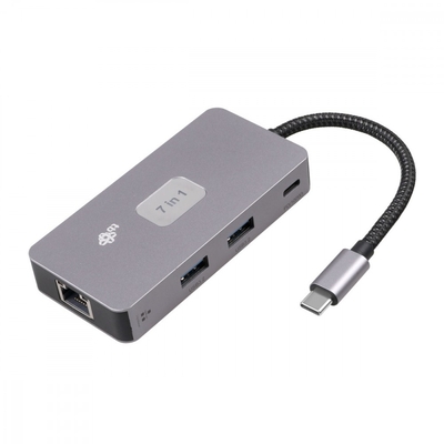 Product USB Hub Tb Usb C (7w1) Hdmi Usb Sd/Tf Rj45 (2500 Mbps) Pd base image