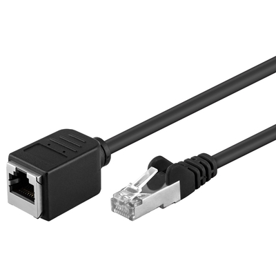 Product Καλώδιο Δικτύου Goobay προέκτασης F/UTP CAT5e 91883, copper, AWG 26, 3m, μαύρο base image