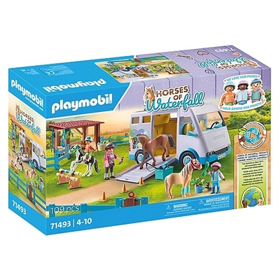 Product Playmobil set Horses 71493 Mobile horse riding school base image