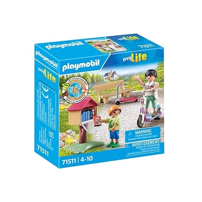 Product Playmobil Figure Set My Life 71511 Book Exchange base image