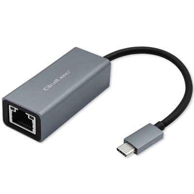 Product Αντάπτορας Qoltec Usb C To Rj45 Ethernet 1000mps,Aluminium Housi base image