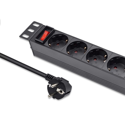 Product Πολύπριζο Qoltec for RACK 10 1U,16A,PDU,4xSCHUKO,1.8 base image