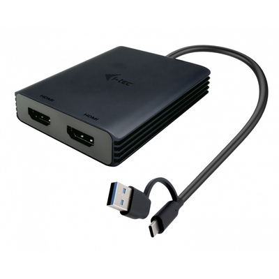 Product Αντάπτορας i-tec Usb-A/Usb-C Dual 4k/60 Hz Hdmi Video base image