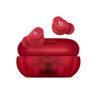 Product Bluetooth Headset Apple Beats Solo Buds Transparent Red base image