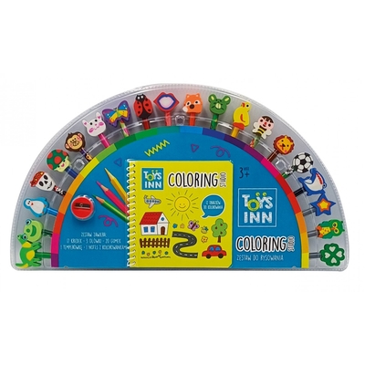 Product Παιχνίδι Κατασκευής Stnux Crayons With Erasers And A Coloring Book base image