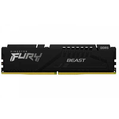 Product Μνήμη RAM Σταθερού DDR5 32GB Kingston Fury Beast(1*32GB)/6000 CL30 XMP Black base image