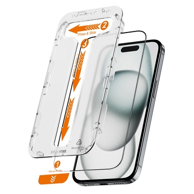 Product Screen Protector Crong Tempered glass iPhone 15 (2 pieces) EasyShiel base image