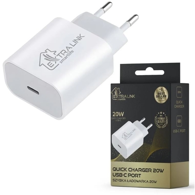 Product Φορτιστής Πρίζας Extralink Smart Life Fast 20w Usb-C3 base image