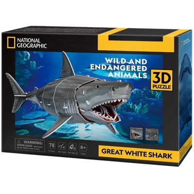 Product Παζλ 3d 78 Pieces Great White Shark base image