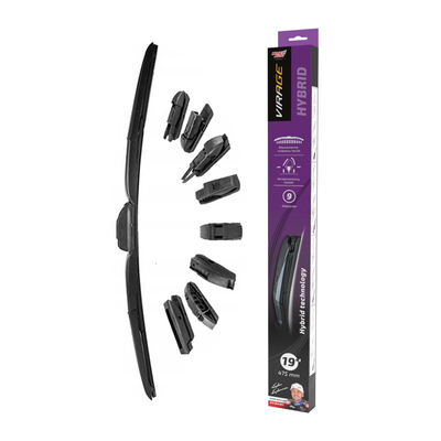 Product Υαλοκαθαριστήρας Moje Auto Hybrid 92-H19, 19" (475mm), 9 αντάπτορες base image