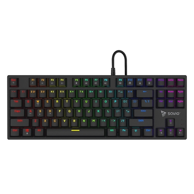 Product Πληκτρολόγιο Ενσύρματο Savio Rgb Tempest X2 Outemu Blue base image