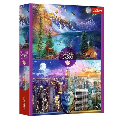 Product Παζλ 2x500 Pieces American Tour base image