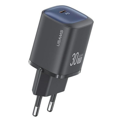 Product Φορτιστής Πρίζας Usams 30w Gan Usb-C Fast Charging Black base image