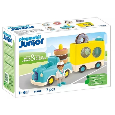 Product Φιγούρα Playmobil Set Junior 71702 Crazy Donut Truck With Stacking And Sorting Features base image