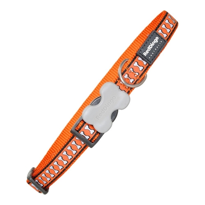 Product Κολλάρο Σκύλου Red Dingo Κόκαλο Αντανακλαστική Πορτοκαλί (1,2 x 20-32 cm) base image