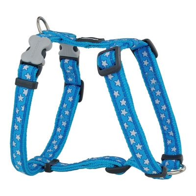 Product Λουρί Σκύλου Red Dingo Style Τυρκουάζ Αστέρι Λευκό 46-76 cm base image